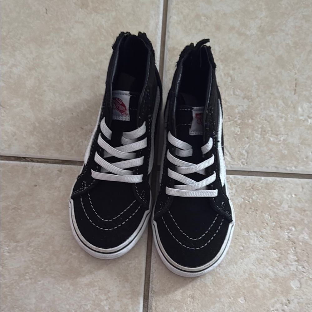 Vans Black and White High-Top Sneakers Classic Skate Style